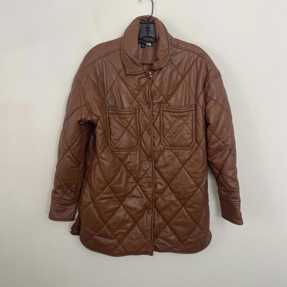 Slate & Willow caramel Brown puffy coat Size S